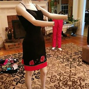 Geometrie ladies linen dress.